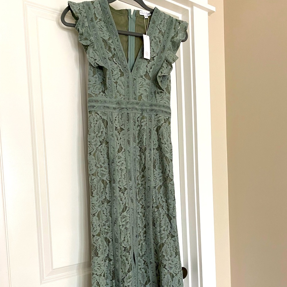 Baltic Born Monroe Lace Dress In Sage